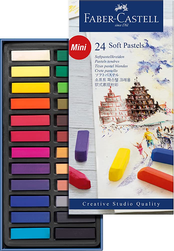 Faber Castell Mini Pastel Set 24 Colors || الوان باستيل ميني ٢٤ لون فيبر كاستل 
