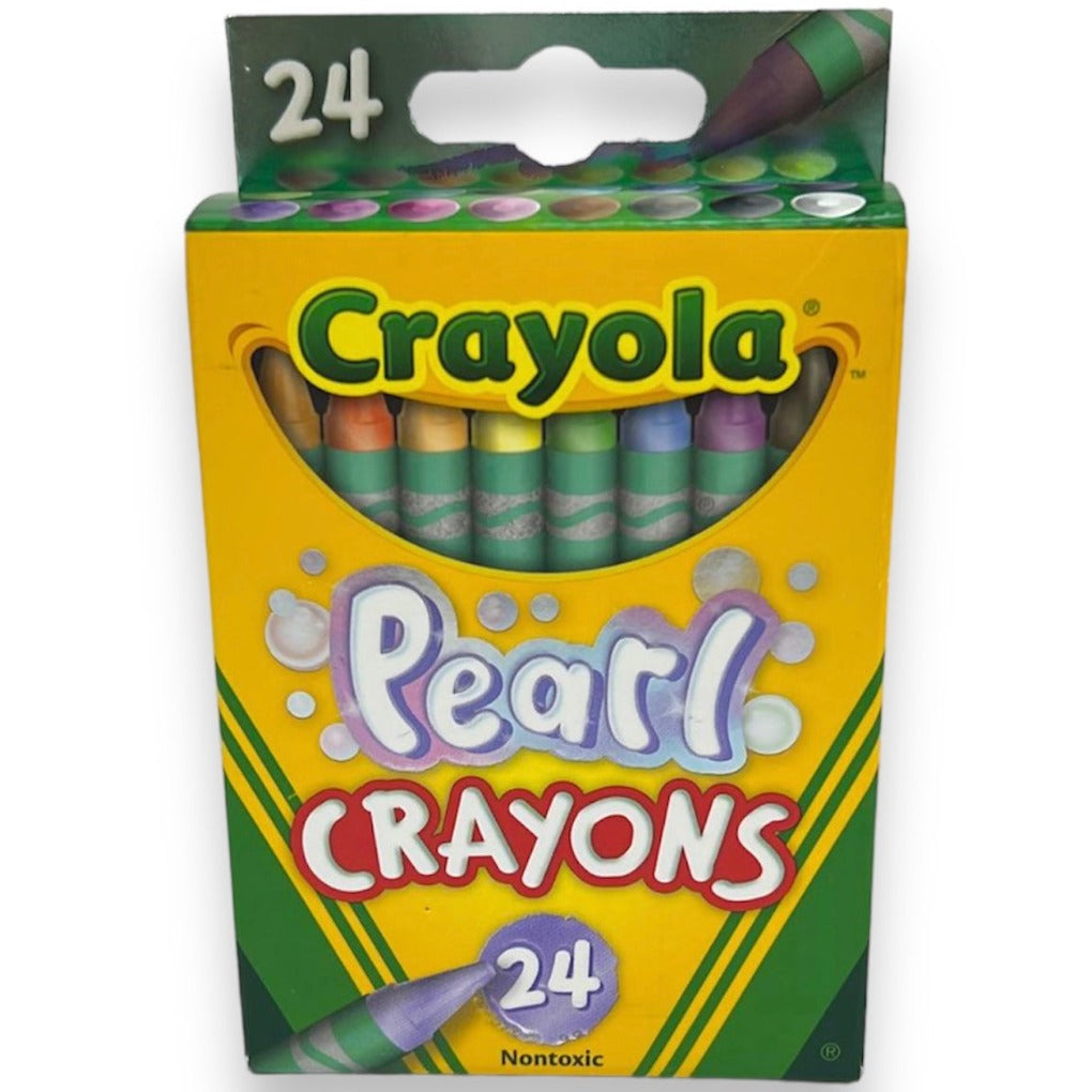 Crayola Pearl Crayons 24 Colors || الوان شمعية كرايولا لؤلؤية 24 لون