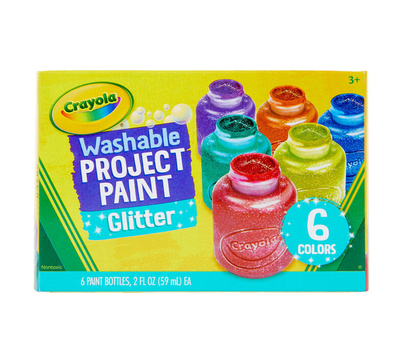 Crayola® 6ct Washable Kids' Paint w/Glitter Special Effects