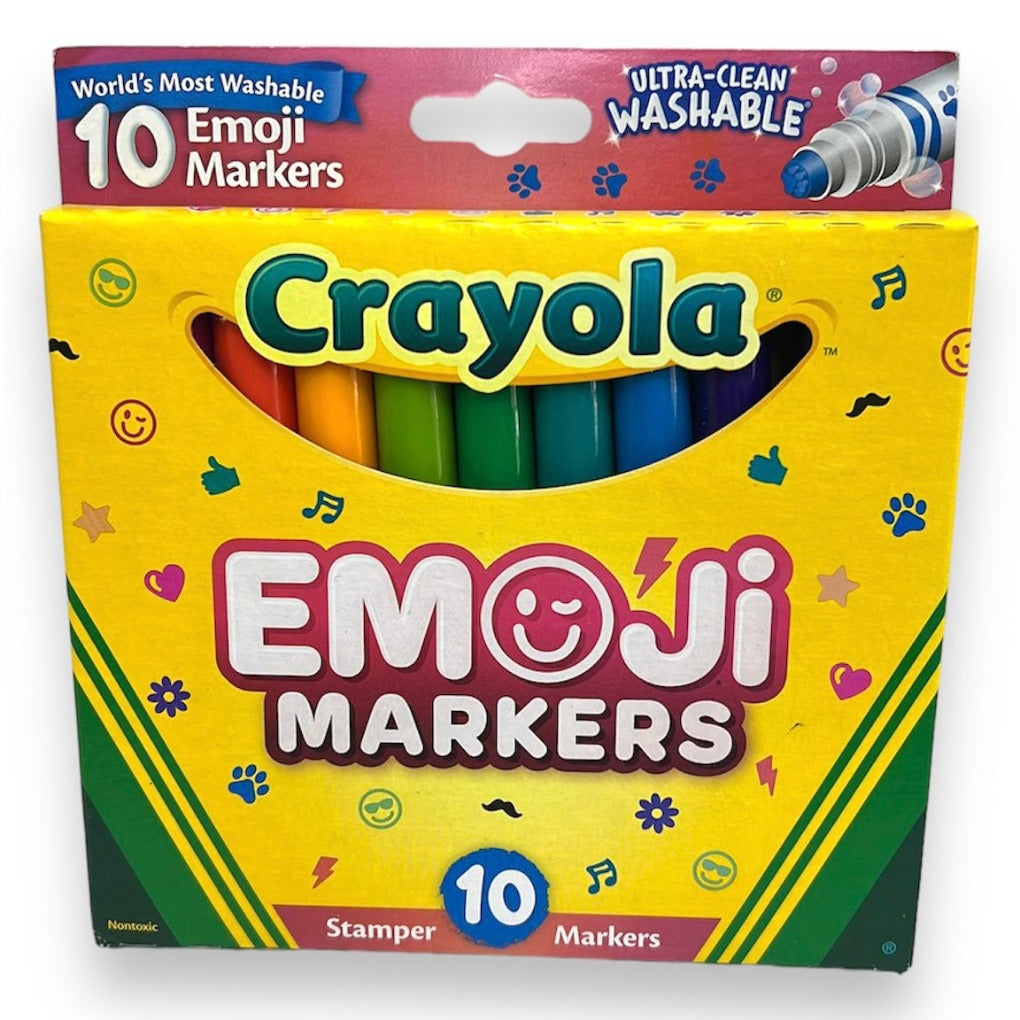 Crayola Emoji Stamper Markers 10 Colors || الوان طباعة شينية 10 لون ايموجي 