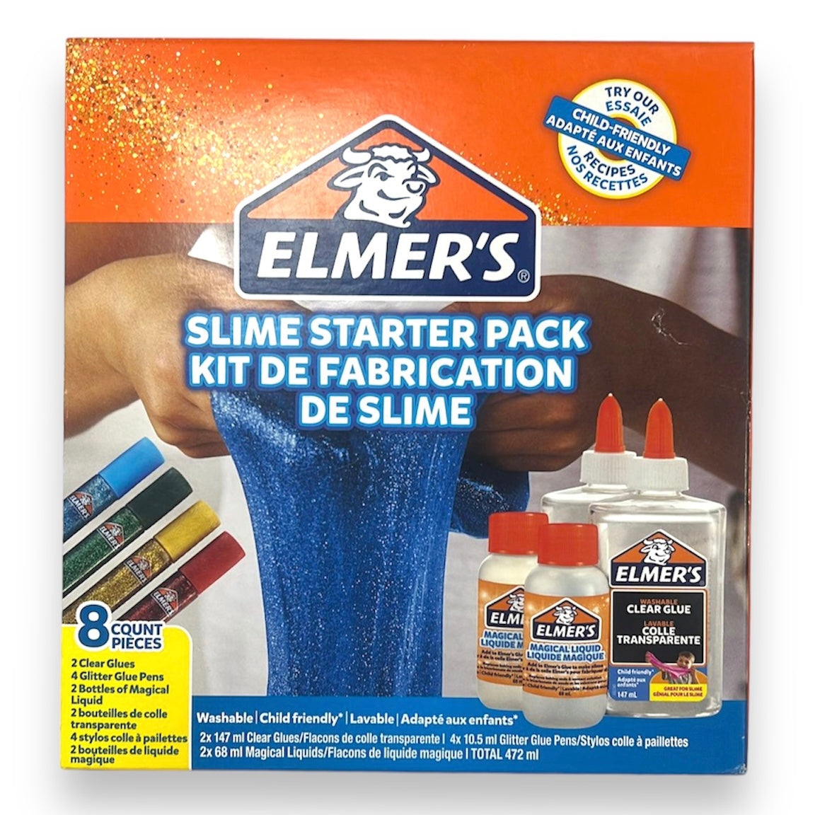 Elmers Slime Starter Pack 8 Pcs || مجموعة المرز لعمل السلايم ٨ قطعة