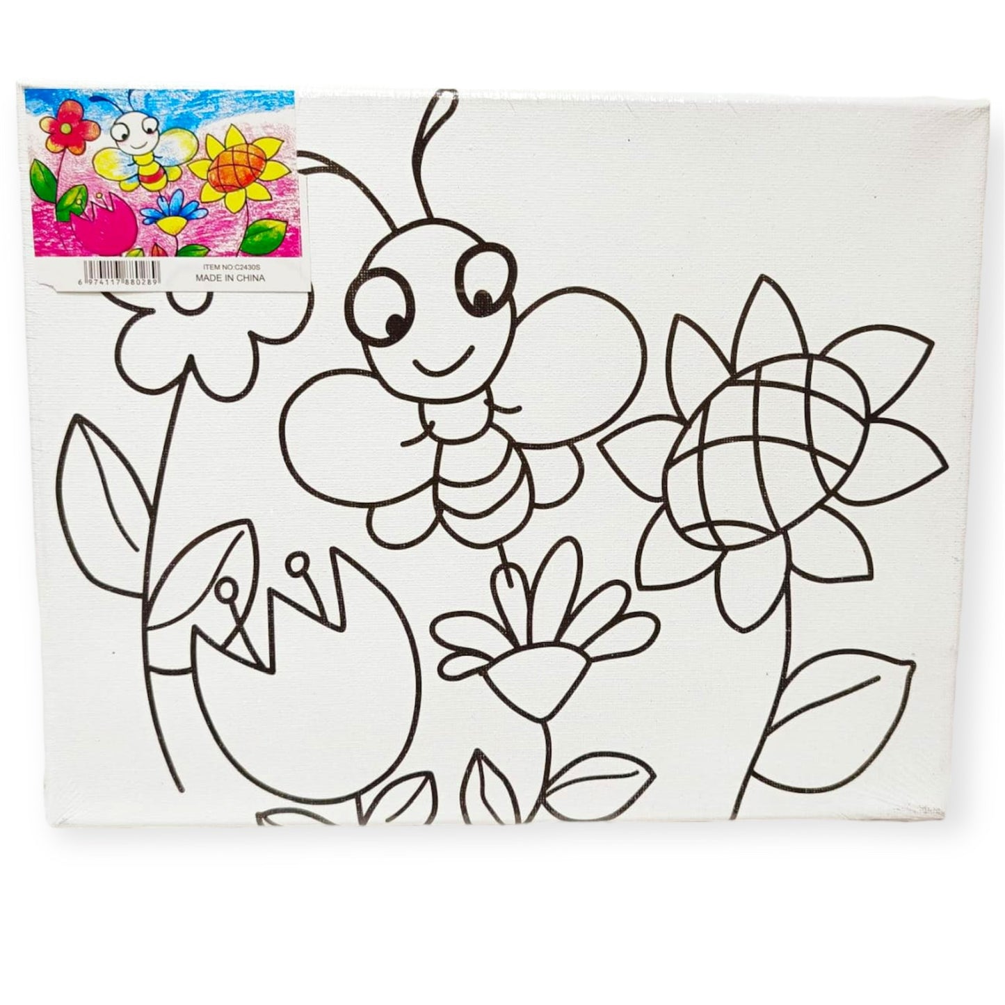 Butterfly Kids Canvas 24*30 cm || كانفاس رسم اطفال شكل فراشة ٢٤*٣٠ سم⁩⁩⁩⁩