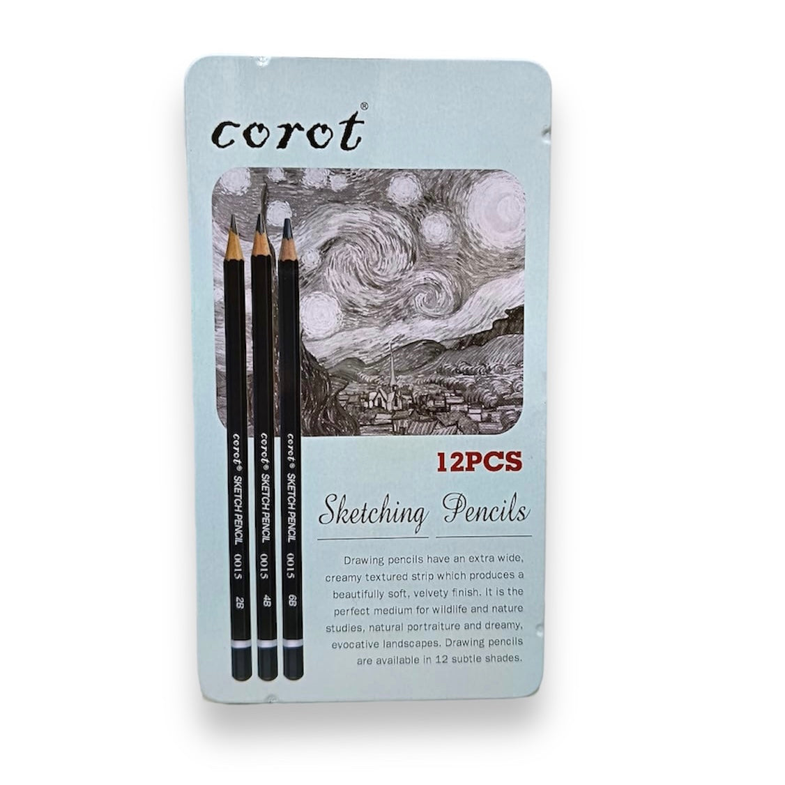 Corot Sketching Pencils Set of 12 ||مجموعة اقلام سكتش كوروت ١٢ درجة