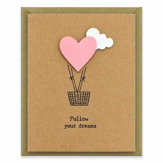 Kraft Follow Your Dreams Greeting Card || بطاقة تهنئة كرافت اتبع أحلامك