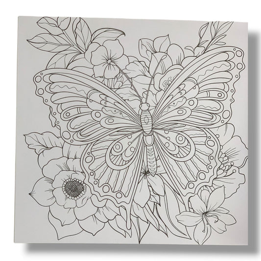 Mandala Butterfly Coloring Book