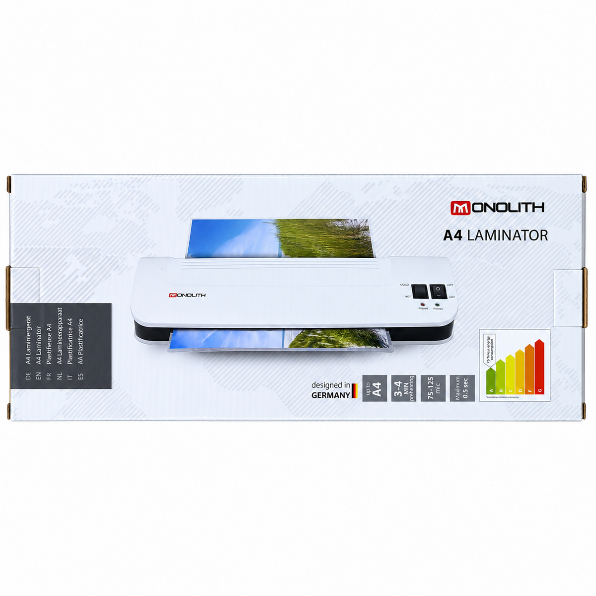 Monolith A4 Laminator 75–125 Micron || جهاز تغليف حراري مونوليث A4 ‏75–125 ميكرون