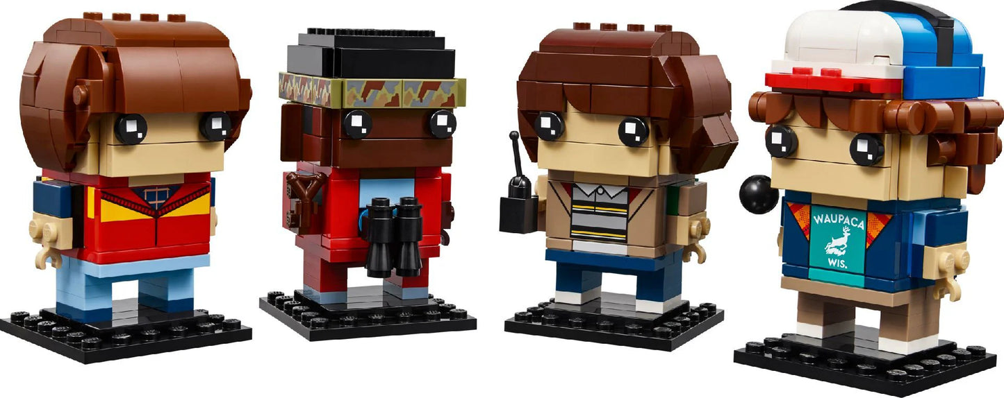 LEGO Brick Heads Stranger Things Mike, Dustin, Lucas and Will Figures || ليغو بريك هيدز سترينجر ثينجز