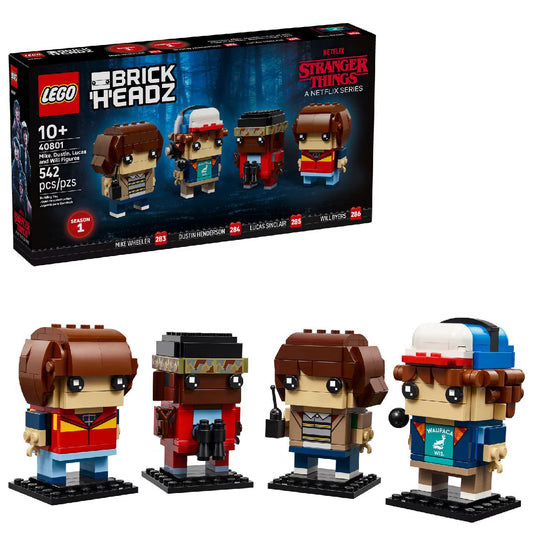 LEGO Brick Heads Stranger Things Mike, Dustin, Lucas and Will Figures || ليغو بريك هيدز سترينجر ثينجز 