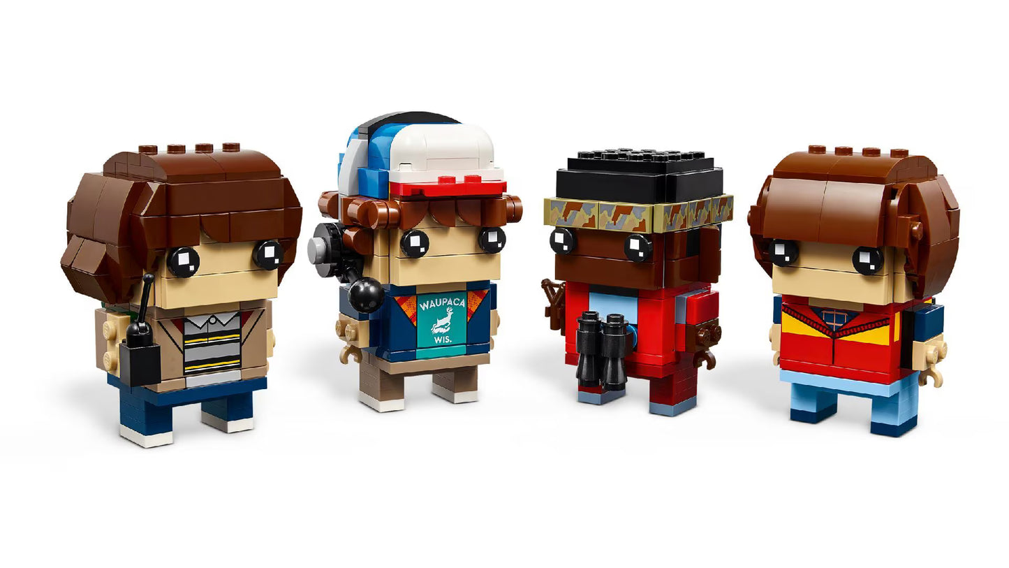 LEGO Brick Heads Stranger Things Mike, Dustin, Lucas and Will Figures || ليغو بريك هيدز سترينجر ثينجز