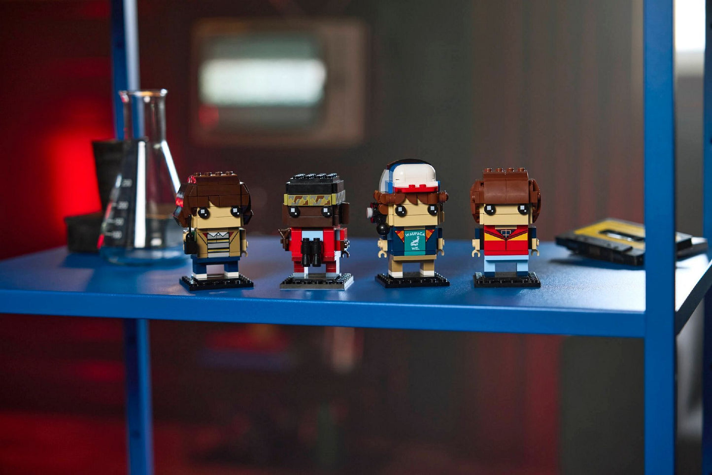 LEGO Brick Heads Stranger Things Mike, Dustin, Lucas and Will Figures || ليغو بريك هيدز سترينجر ثينجز