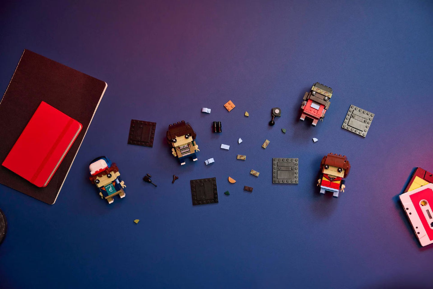LEGO Brick Heads Stranger Things Mike, Dustin, Lucas and Will Figures || ليغو بريك هيدز سترينجر ثينجز