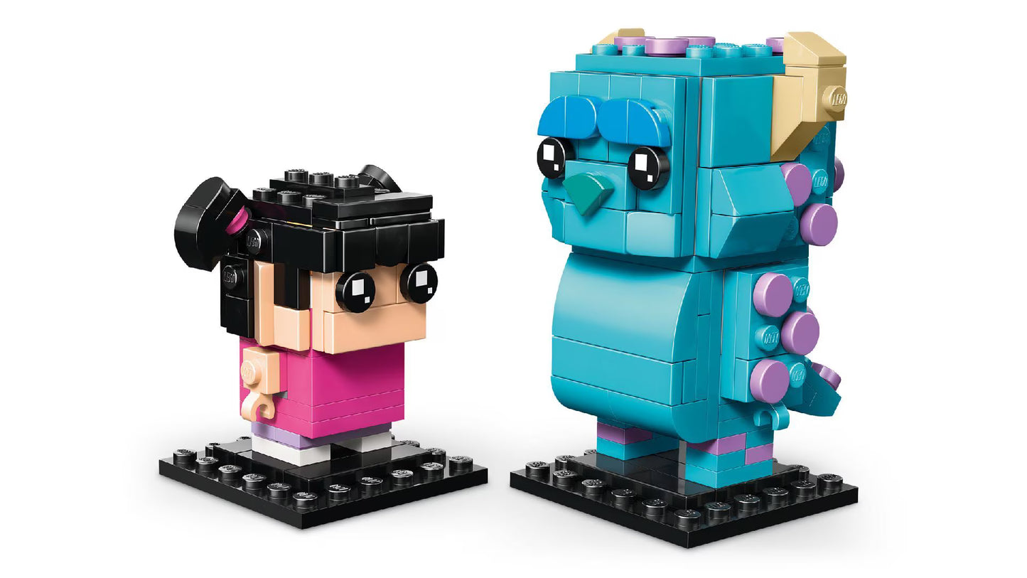 Lego Brickheads Disney Monsters inc Sulley Mike and Boo Figures || ليغو بريك هيدز ديزني مونستر انك