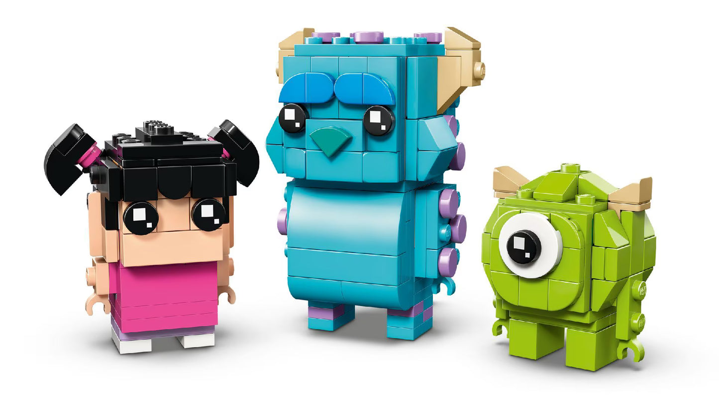 Lego Brickheads Disney Monsters inc Sulley Mike and Boo Figures || ليغو بريك هيدز ديزني مونستر انك