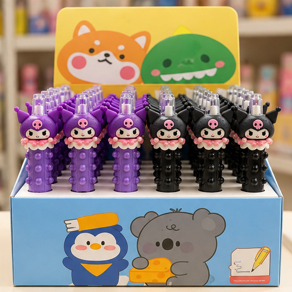 Lovely Pets Character Pencil Assorted Purple and Black || قلم شخصيات لوفلي بيتس بنفسجي وأسود