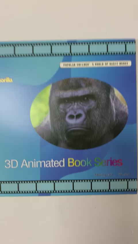 A&T 3D Animated Book Series Gorilla || كتيب تعليمي للاطفال ثلاثي الابعاد اي ام تي شكل غوريلا