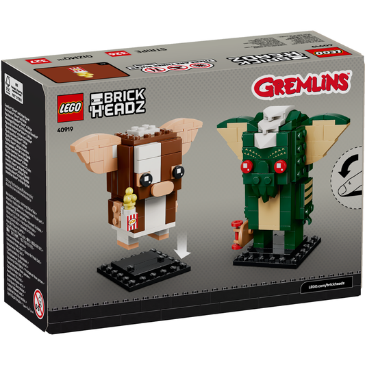 LEGO® BrickHeadz™ Gremlins Gizmo™ and Stripe Figures 40919 official gallery – box back