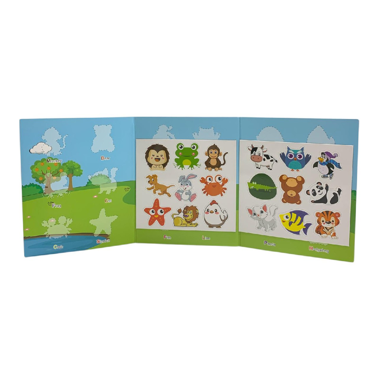 Magnetic Cartoon Animal Stickers Book || كتاب ملصقات حيوانات كرتونية مغناطيسية