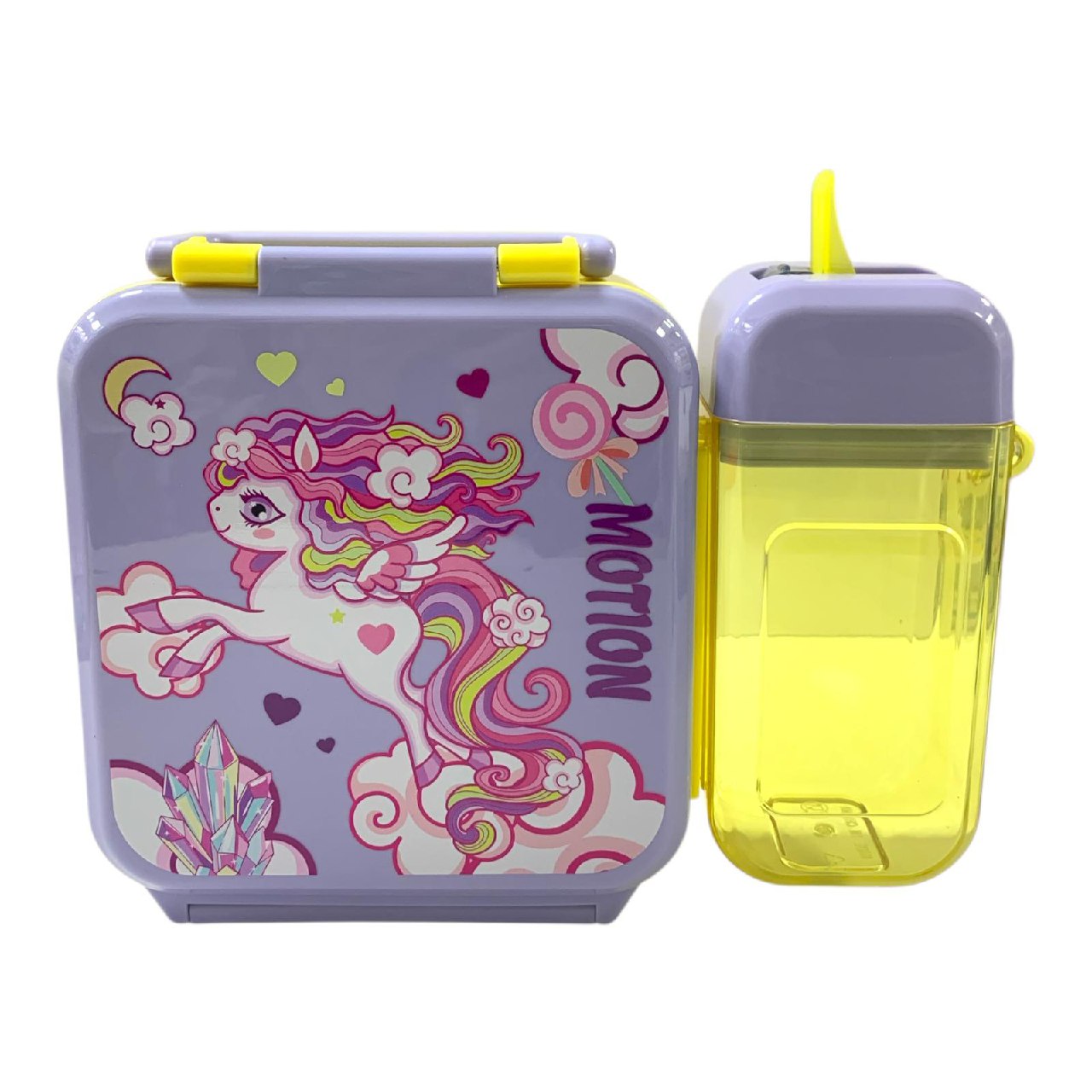Unicorn Lunchbox Set with Bottle || مجموعة علبة غداء يونيكورن مع زجاجة