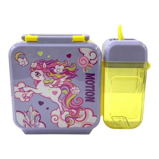 Unicorn Lunchbox Set with Bottle || مجموعة علبة غداء يونيكورن مع زجاجة