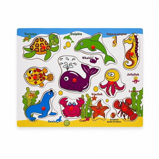 Puzzle Sea Animals 10 Pcs || بازل الحياة البحرية ١٠ قطعة