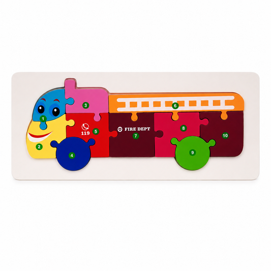 Puzzles Bus 10 Pcs || بازل باص ١٠ قطعة⁩⁩⁩⁩⁩