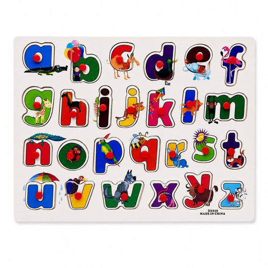 Puzzles English Small Letters 26 Pcs || بازل أحرف إنجليزي ٢٦ قطعة⁩⁩⁩