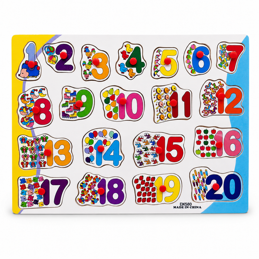 Puzzles English Numbers 20 Pcs || بازل أرقام إنجليزي ٢٠ قطعة