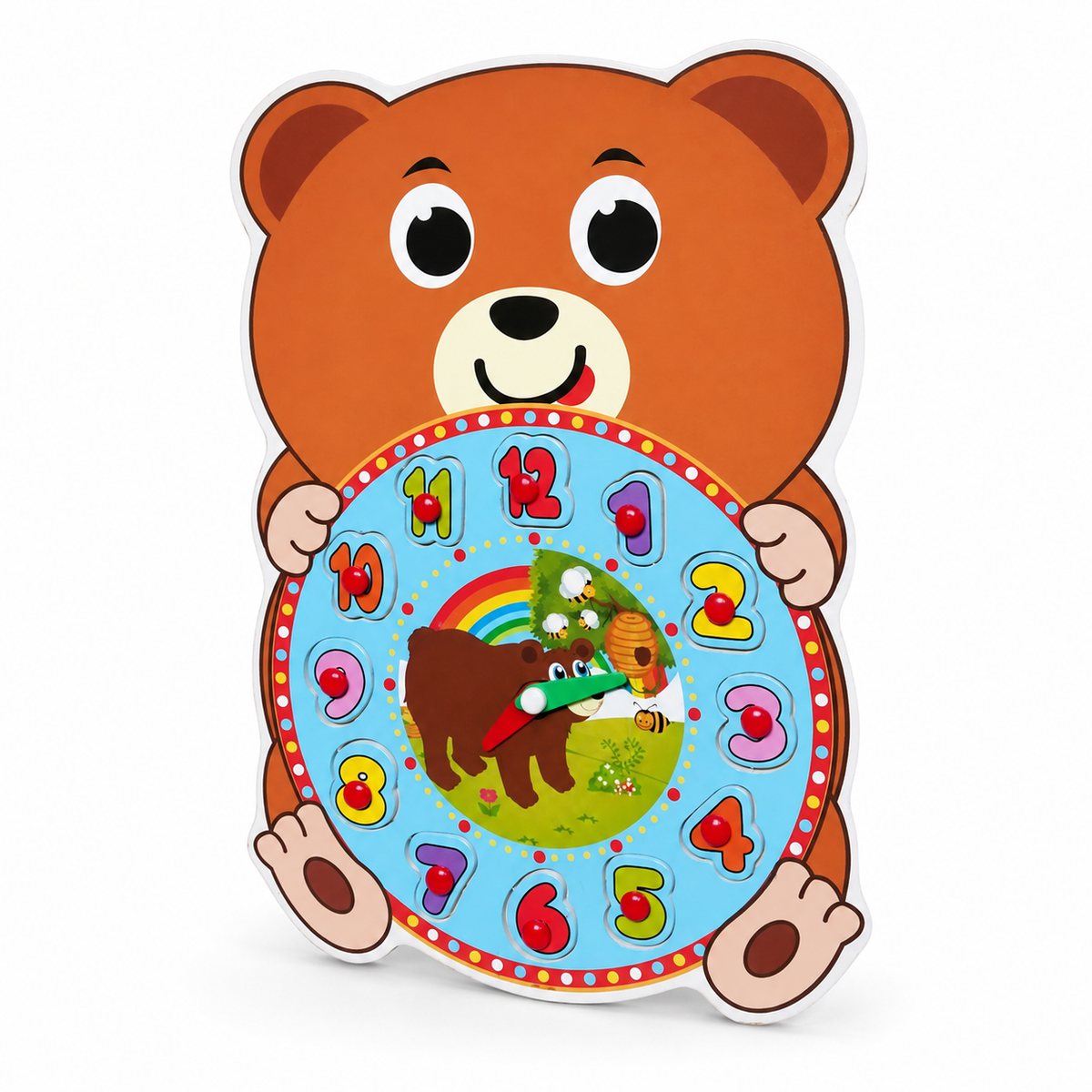 Puzzles Bear Clock 12 Pcs || بازل دبدوب شكل ساعة ١٢ قطعة