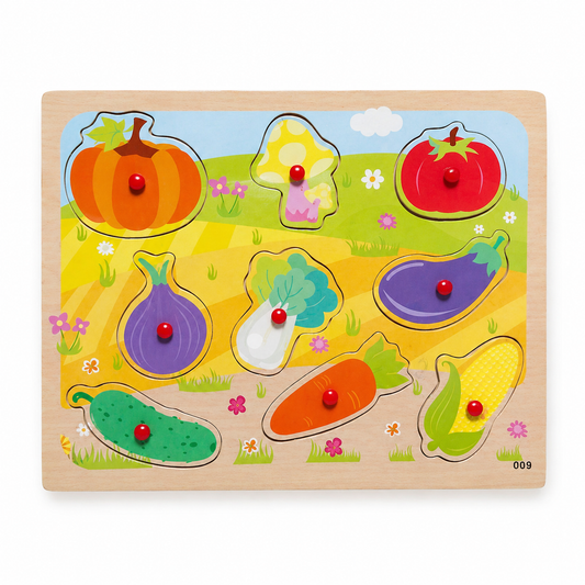 Puzzles Colored Fruits 9 Pcs || بازل فواكه ملونه ٩ قطعة