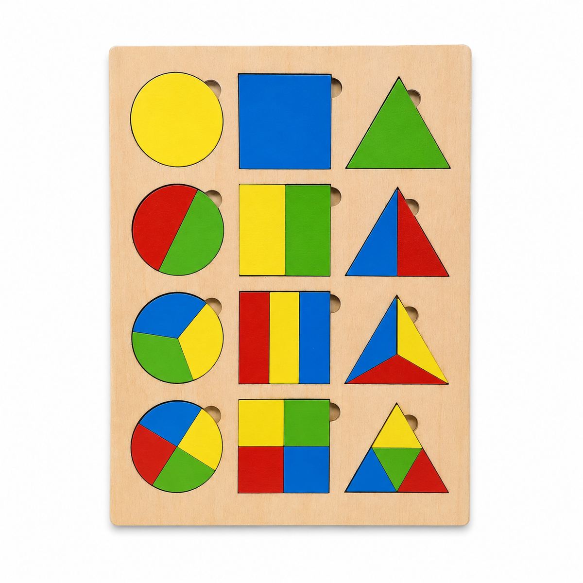 Puzzles Colored Shapes 12 Pcs || بازل اشكال ملونة ١٢ قطعة