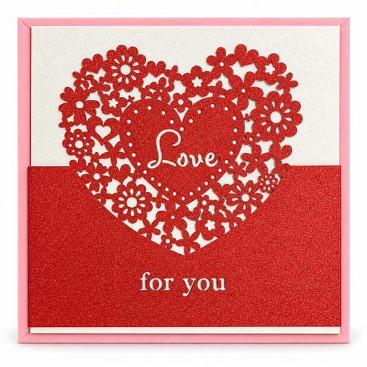 Red Love Heart Greeting Card