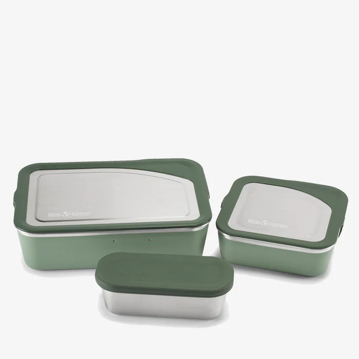 Klean Kanteen Rise Food Box Family Set 3 Pcs || طقم لانش بوكس كليين كانتيين 3 قطعة