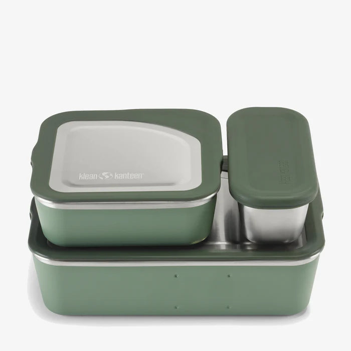 Klean Kanteen Rise Food Box Family Set 3 Pcs || طقم لانش بوكس كليين كانتيين 3 قطعة