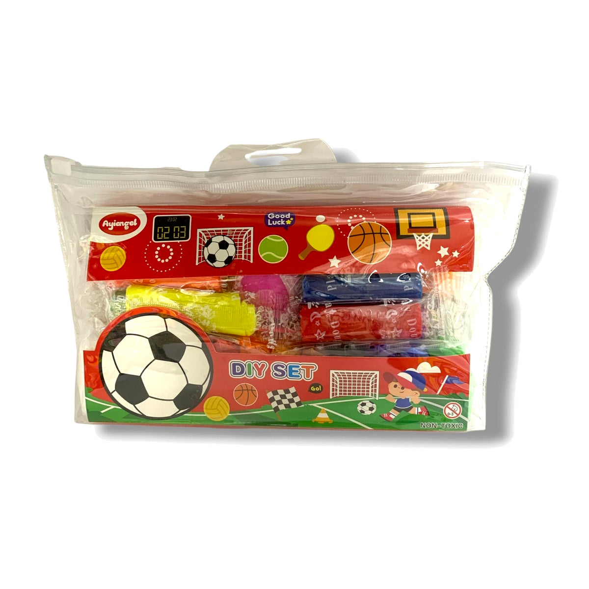 Sports Modeling Clay DIY Set || مجموعة صلصال تشكيل رياضية مع قوالب وأدوات
