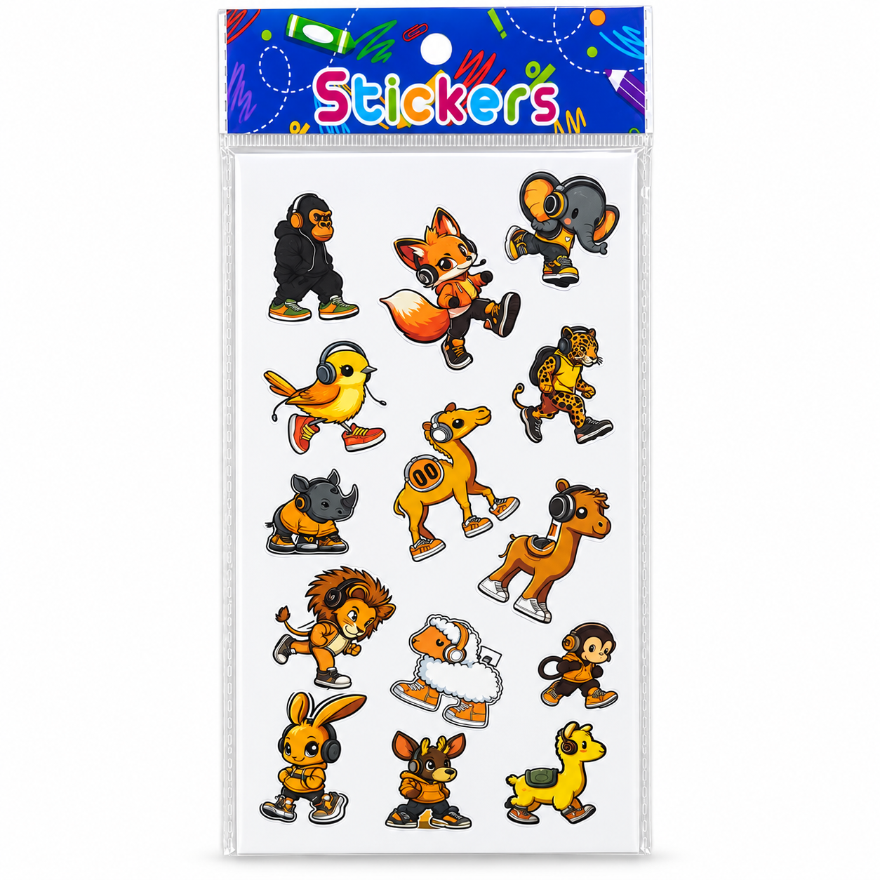 Sporty Animals Teacher Encouragement Stickers