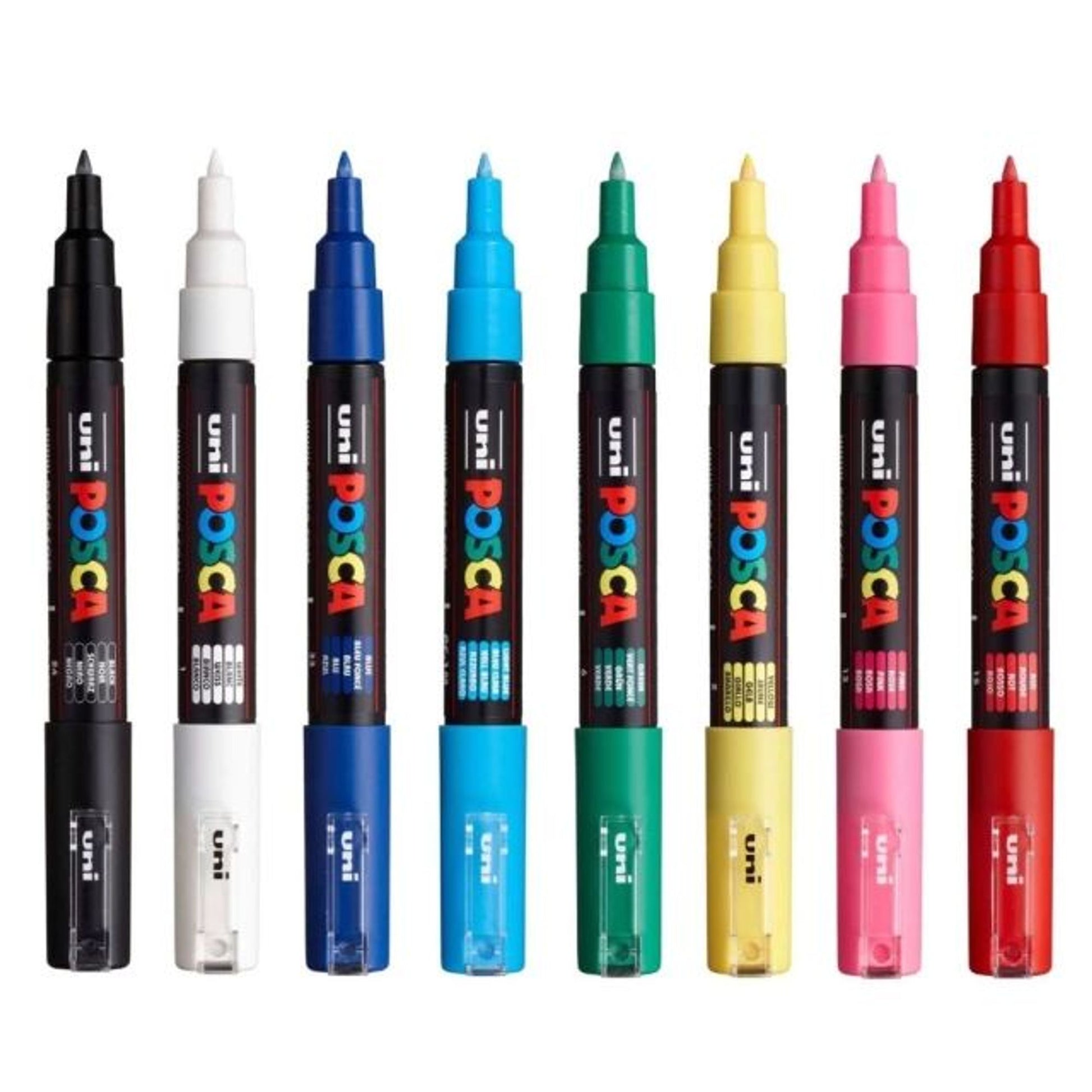 Posca Markers 8 Colors PC- 1M -0.7 || بوسكا 8 لون راس ضعيف