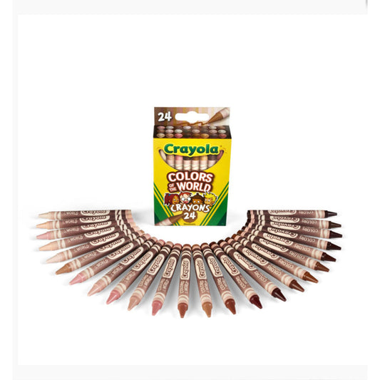 Crayola Skin Tone Crayons 24 Colors || الوان شمعية كرايولا درجات البشرة ٢٤ لون