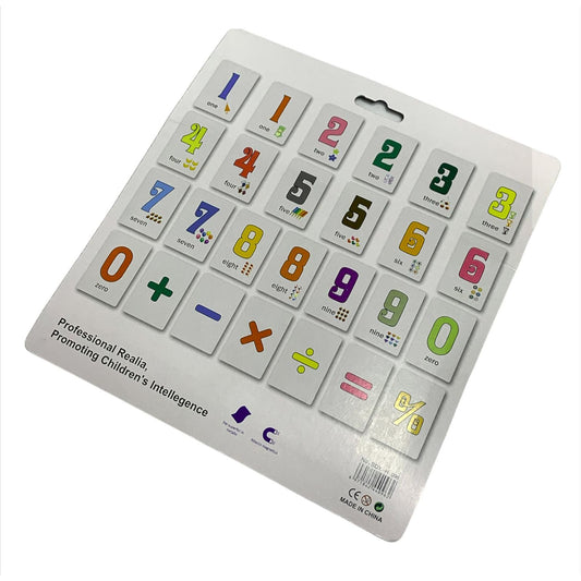 English Numbers Magnetic Cards || بطاقات سبورة ارقام انجليزية مغناطيس للصبورة⁩