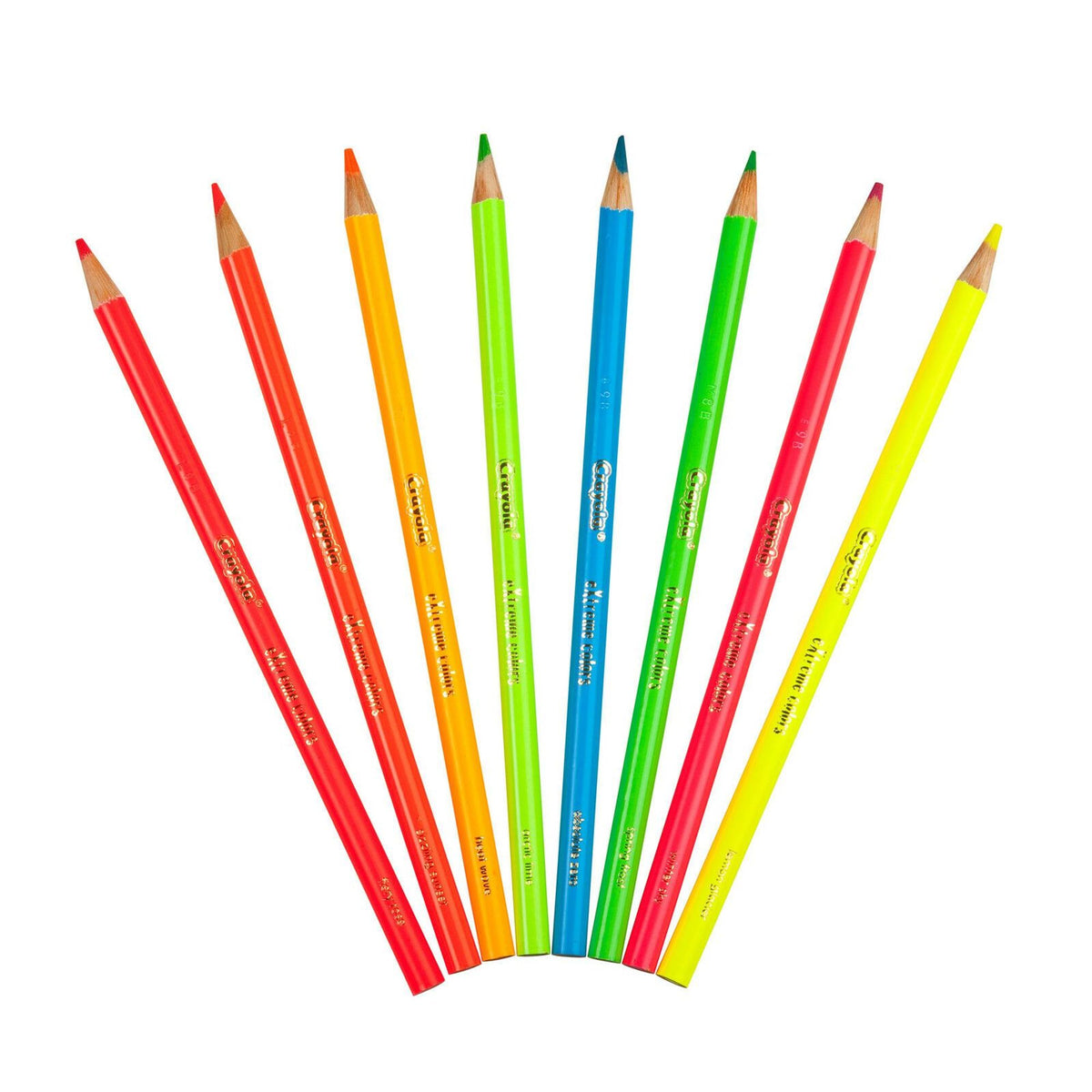Crayola Extreme Colors 8 Pack || الوان خشبية فسفورية كرايولا ٨ لون