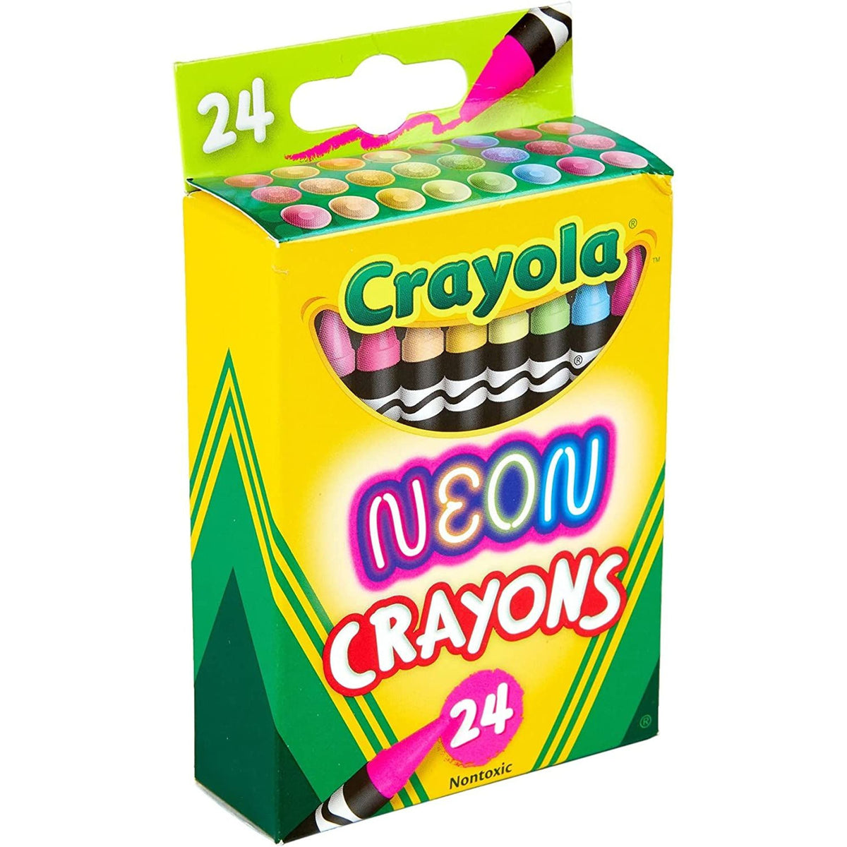 Crayola Neon 24 Color Crayon || الوان شمعية كرايولا نيون ٢٤ لون