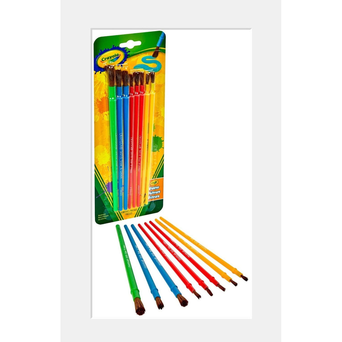 Crayola Brush Set of 8 || فرش رسم كرايولا ٨ حبة