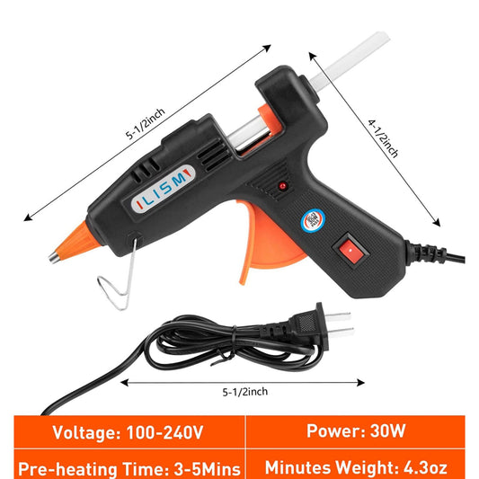 Hot Glue Melt Device Black || جهاز صمغ الحراري شمع صغير لون اسود