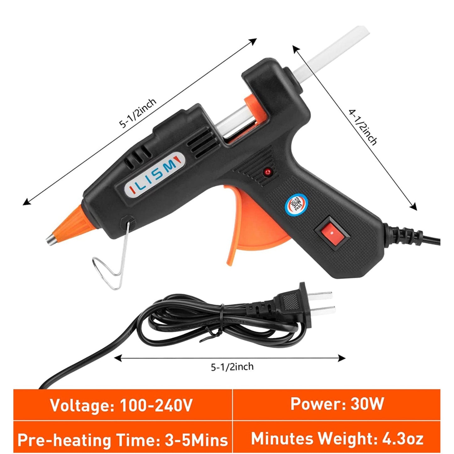 Hot Glue Melt Device Black || جهاز صمغ الحراري شمع صغير لون اسود