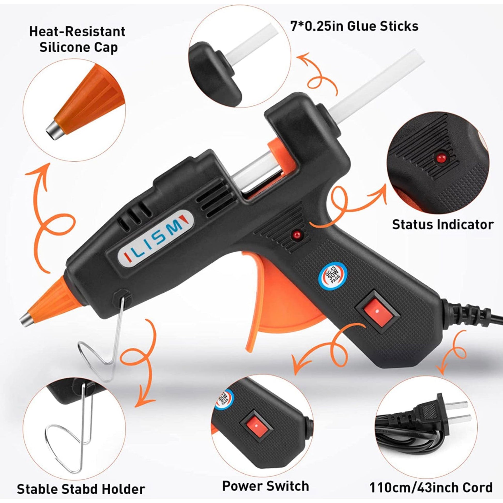 Hot Glue Melt Device Black || جهاز صمغ الحراري شمع صغير لون اسود