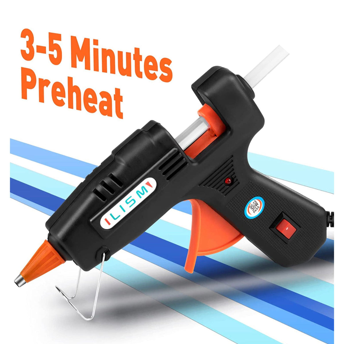 Hot Glue Melt Device Black || جهاز صمغ الحراري شمع صغير لون اسود