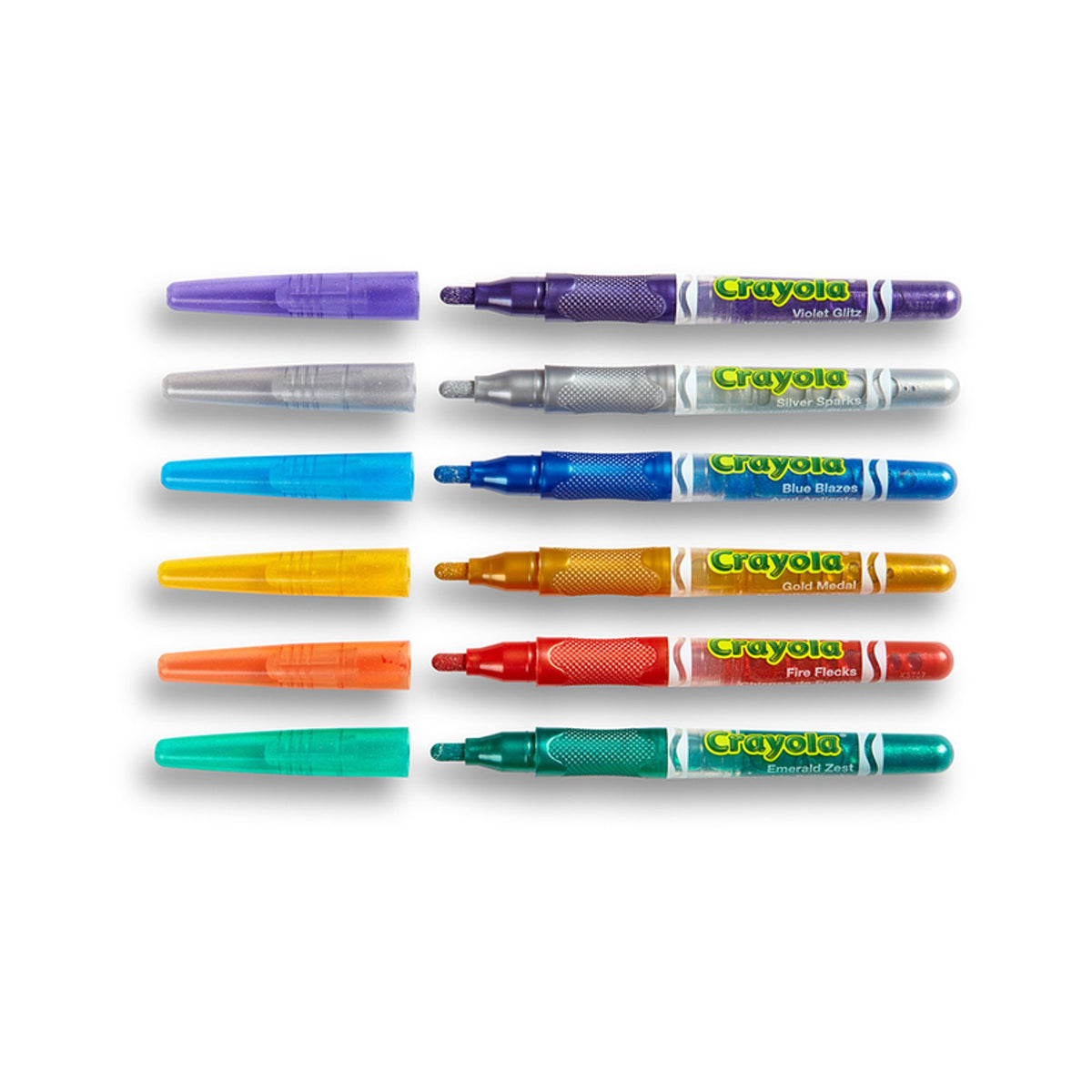 Crayola Glitter Markers 6 Colors || الوان شمعية كرايولا قلتر زري 6 لون