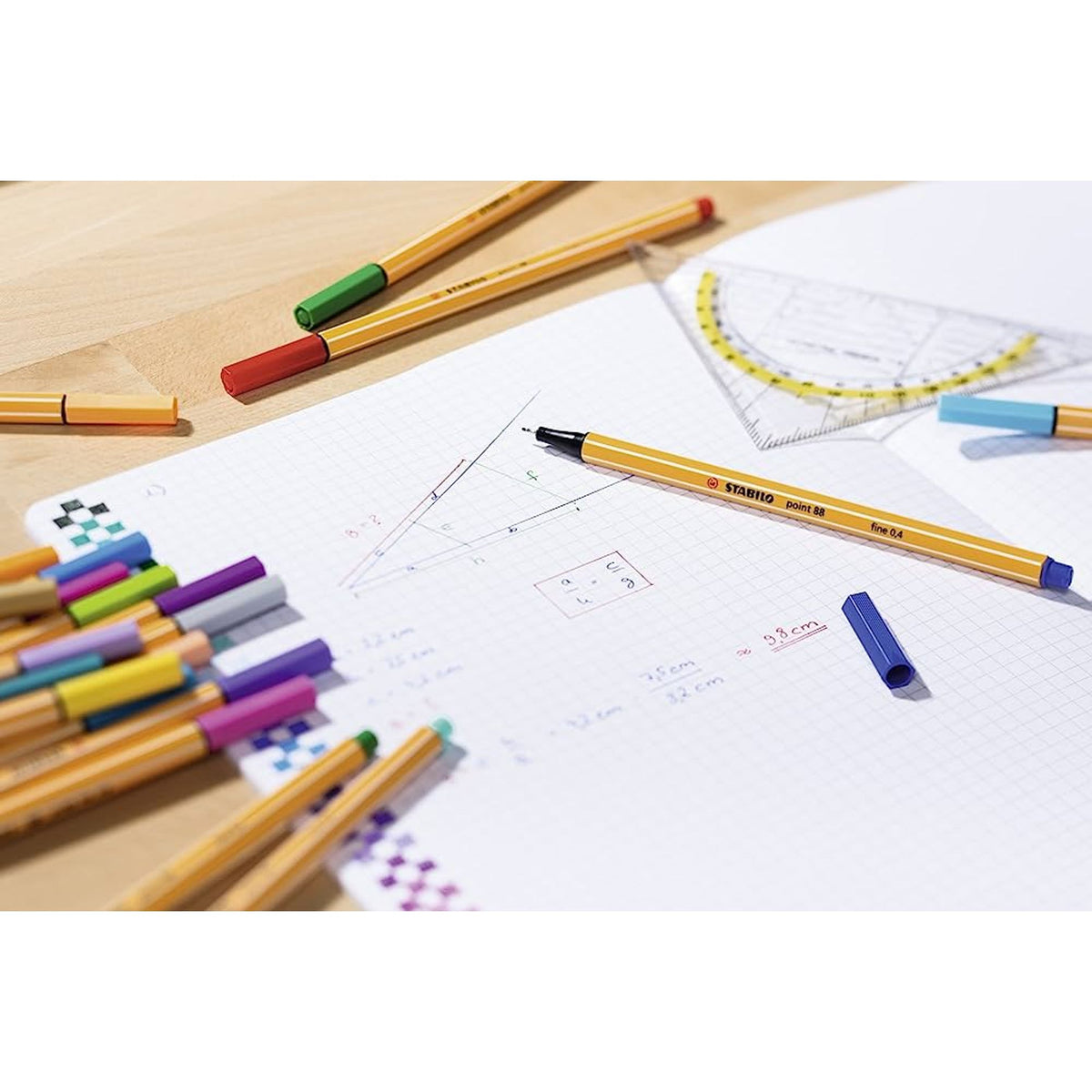 Stabilo Fineliner Pack of 6 Colors || الوان ضعيفة ستابيلو مجموعة ٦ لون