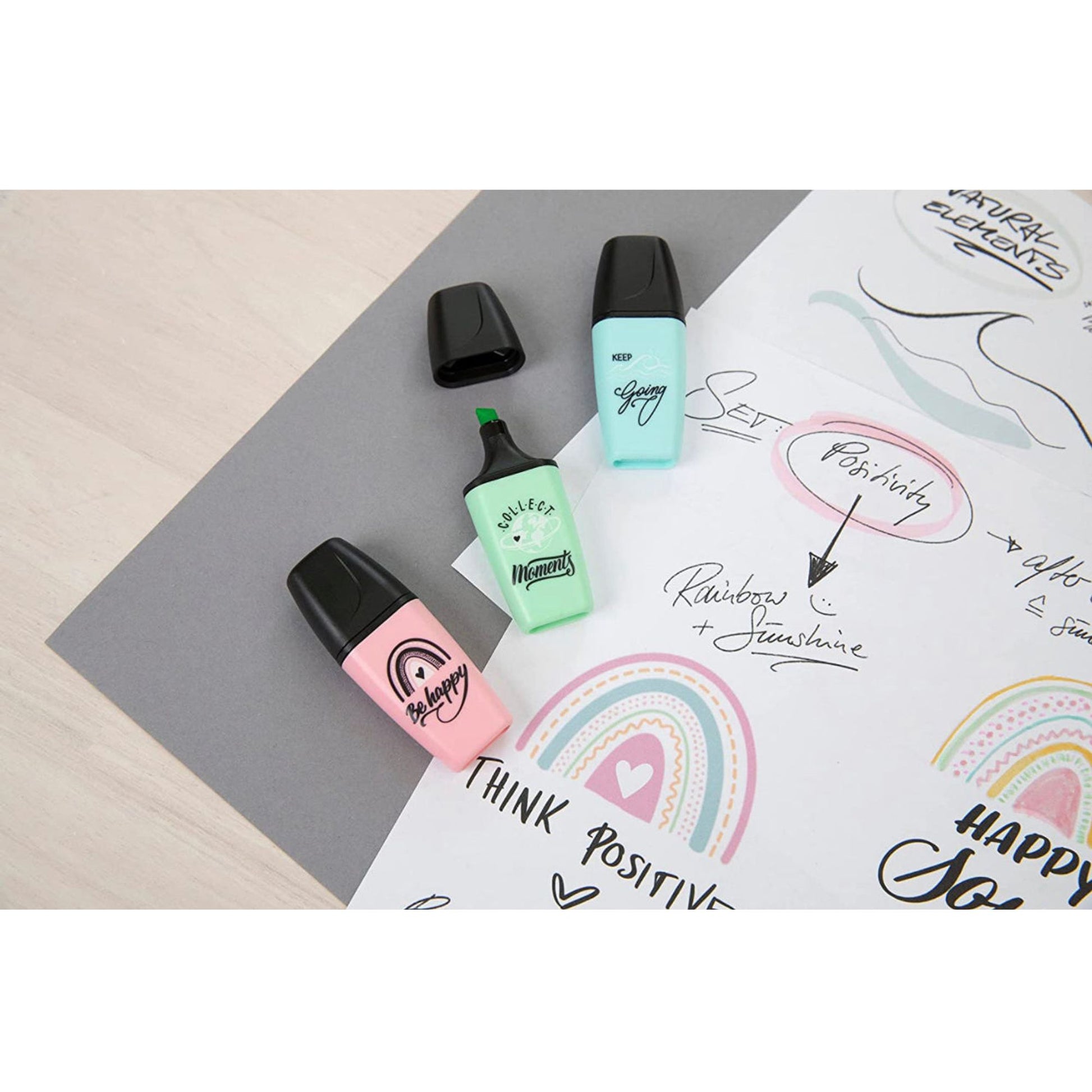 Stabilo Mini Text Pastel Marker 5 Pack || باكيت الوان باستيل فسفوري ٥ لون