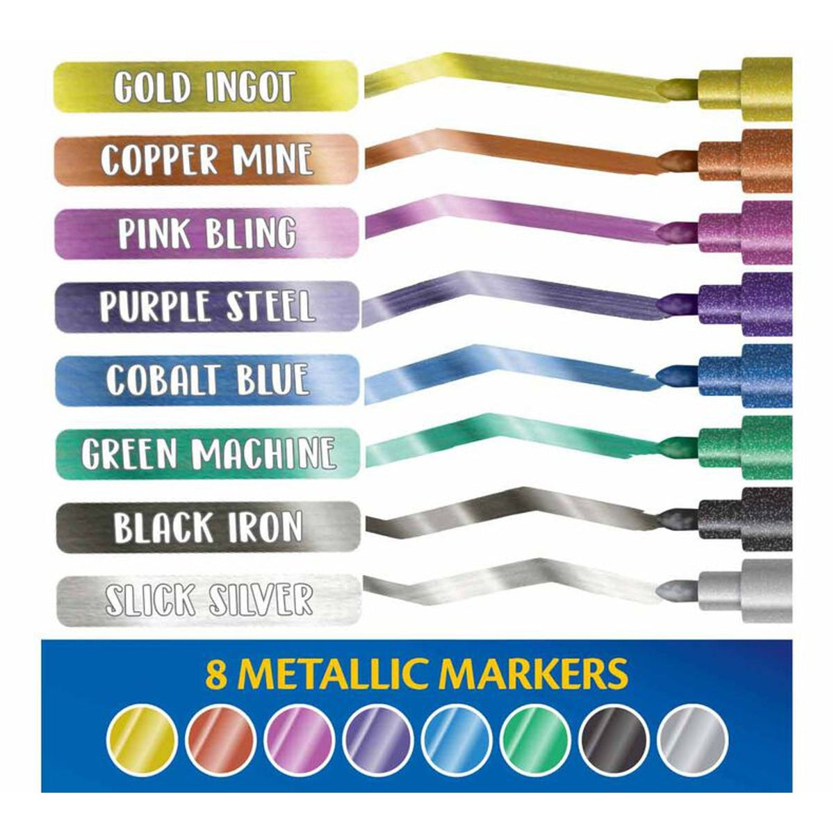 Crayola Metallic Markers 8 Colors || اقلام ميتاليك كرايولا ٨ لون