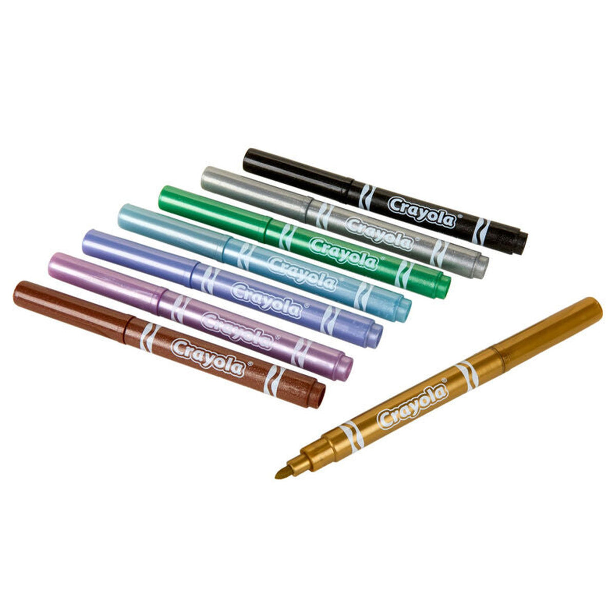Crayola Metallic Markers 8 Colors || اقلام ميتاليك كرايولا ٨ لون
